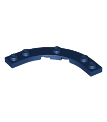 LEGO - Plaat, ronde hoek 5 x 5 met 4 x 4 gebogen uitsparing - Dark Blue | N - Thumbnail
