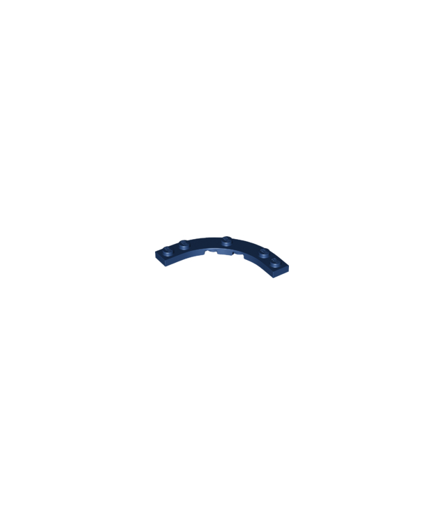 LEGO - Plaat, ronde hoek 5 x 5 met 4 x 4 gebogen uitsparing - Dark Blue | N