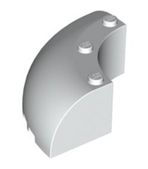 LEGO - Steen, ronde hoek 6 x 6 x 2 - White | N - Thumbnail