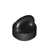 LEGO - Tegel, rond 1 x 1 met lus - Black | N - Thumbnail
