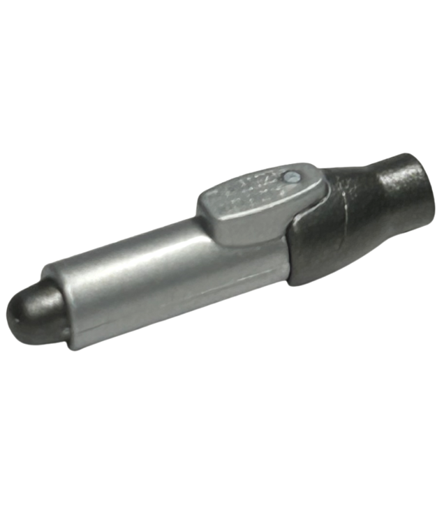LEGO - Minifiguur-accessoire, pen met gegoten pareldonkergijze punt en dop - Flat Silver | N