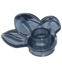 LEGO - Plantplaat, rond 1 x 1 met 3 bladeren - Trans-Black | N - Thumbnail