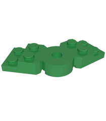 LEGO - Plaat, gemodificeerd 2 x 6 x 2/3 gebogen - Green | N - Thumbnail