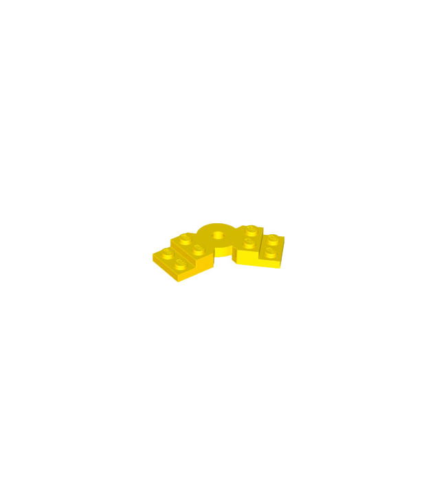 LEGO - Plaat, gemodificeerd 2 x 6 x 2/3 gebogen - Yellow | N