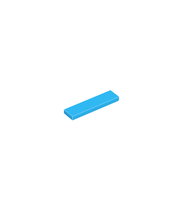 LEGO - Tegel 1 x 4 - Dark Azure | N