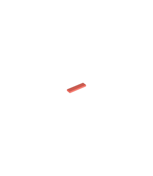 LEGO - Tegel 1 x 4 - Coral | N