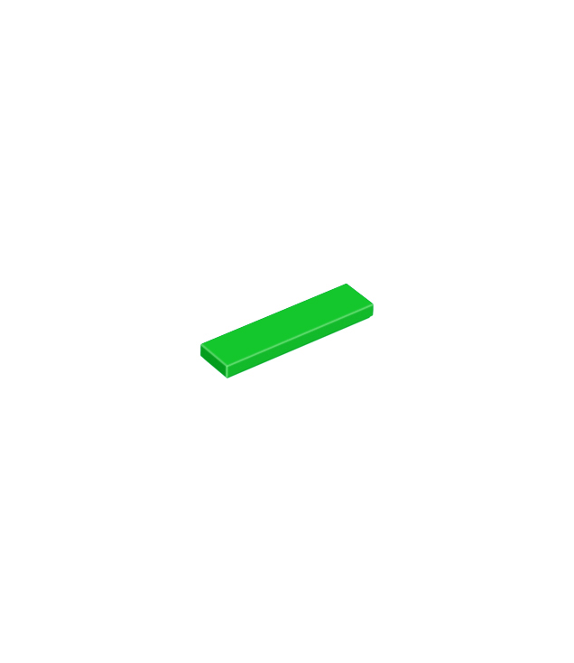 LEGO - Tegel 1 x 4 - Bright Green | N
