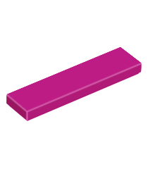 LEGO - Tegel 1 x 4 - Magenta | N - Thumbnail
