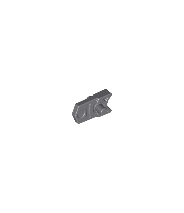 LEGO - Projectiellanceeronderdeel, trekker voor geweer, mini-blaster / schieter - Dark Bluish Gray | N