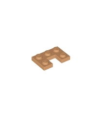 LEGO - Plaat, gemodificeerd 2 x 3 met 1 x 1 uitsparing - Medium Nougat | N - Thumbnail