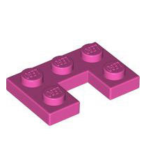 LEGO - Plaat, gemodificeerd 2 x 3 met 1 x 1 uitsparing - Dark Pink | N - Thumbnail