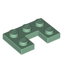 LEGO - Plaat, gemodificeerd 2 x 3 met 1 x 1 uitsparing - Sand Green | N - Thumbnail