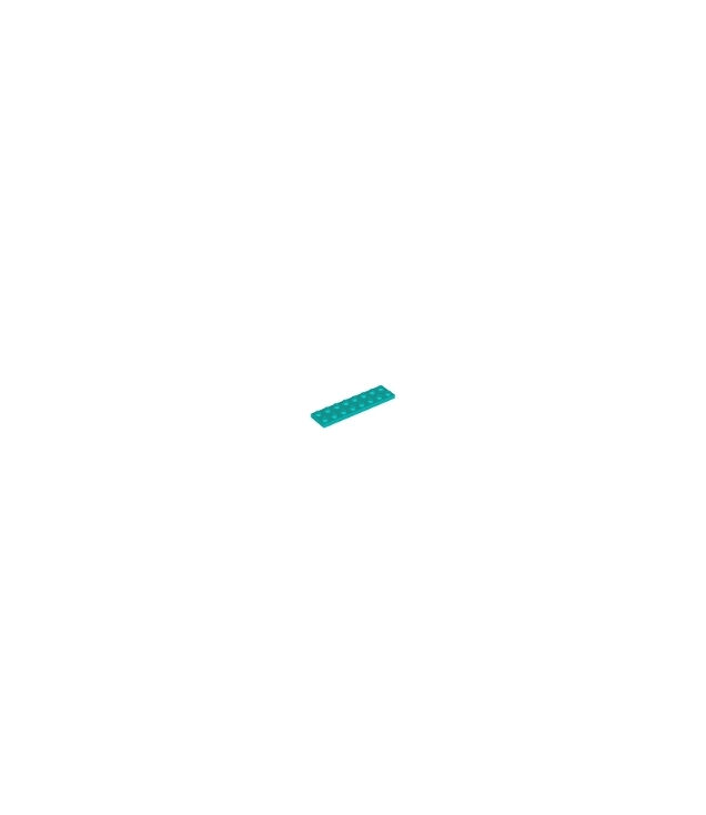 LEGO - Plaat 2 x 8 - Dark Turquoise | N