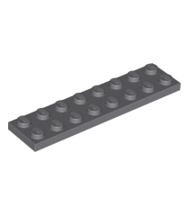 LEGO - Plaat 2 x 8 - Dark Bluish Gray | N - Thumbnail