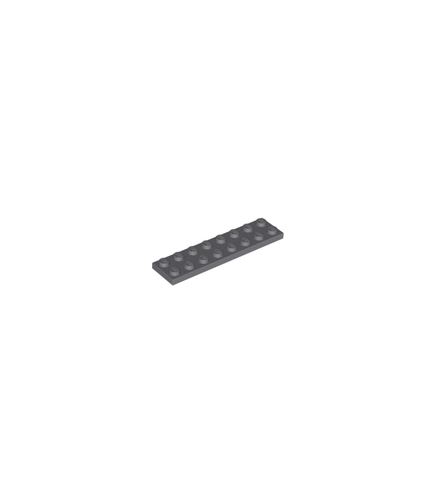 LEGO - Plaat 2 x 8 - Dark Bluish Gray | N