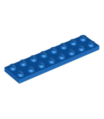 LEGO - Plaat 2 x 8 - Blue | N - Thumbnail