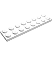 LEGO - Plaat 2 x 8 - White | N - Thumbnail