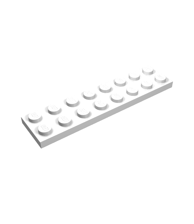 LEGO - Plaat 2 x 8 - White | N