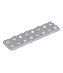 LEGO - Plaat 2 x 8 - Light Bluish Gray | N - Thumbnail