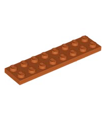 LEGO - Plaat 2 x 8 - Dark Orange | N - Thumbnail