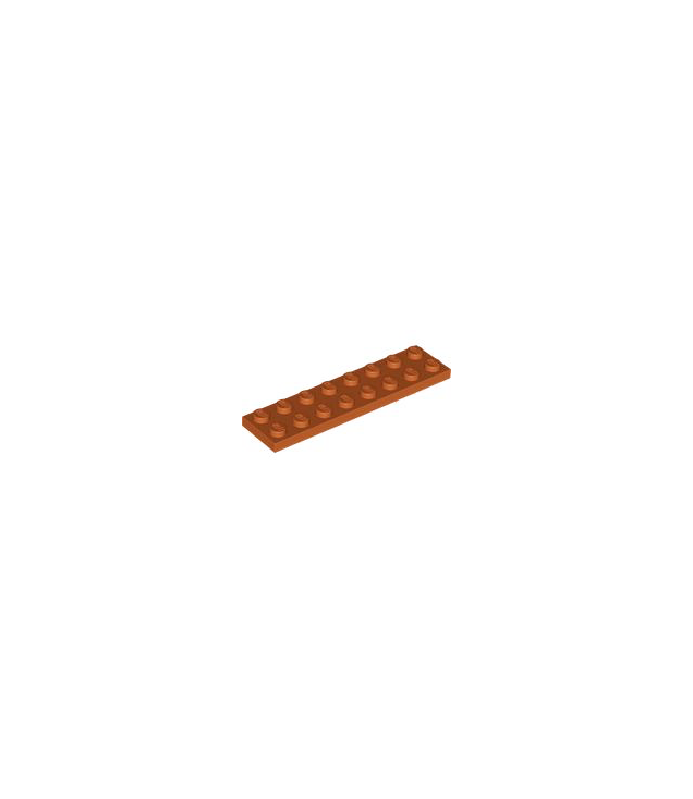 LEGO - Plaat 2 x 8 - Dark Orange | N