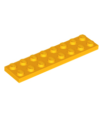 LEGO - Plaat 2 x 8 - Bright Light Orange | N - Thumbnail