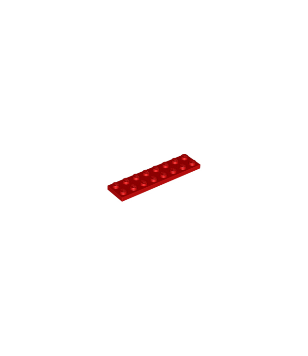LEGO - Plaat 2 x 8 - Red | N