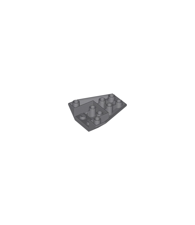 LEGO - Wig 4 x 4 driedubbel omgekeerd met verbinding tussen 4 noppen - Dark Bluish Gray | N