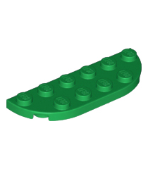 LEGO - Plaat, ronde hoek 2 x 6 dubbel - Green | N - Thumbnail