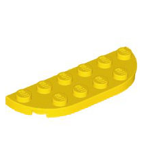 LEGO - Plaat, ronde hoek 2 x 6 dubbel - Yellow | N - Thumbnail