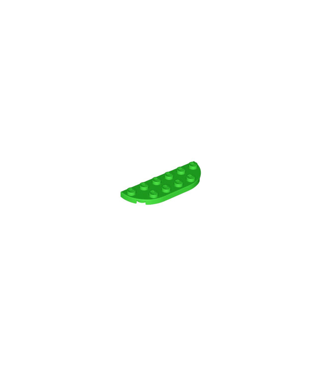 LEGO - Plaat, ronde hoek 2 x 6 dubbel - Bright Green | N