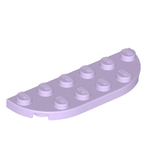 LEGO - Plaat, ronde hoek 2 x 6 dubbel - Lavender | N - Thumbnail