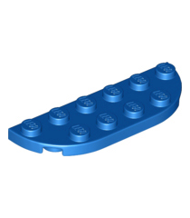 LEGO - Plaat, ronde hoek 2 x 6 dubbel - Blue | N - Thumbnail