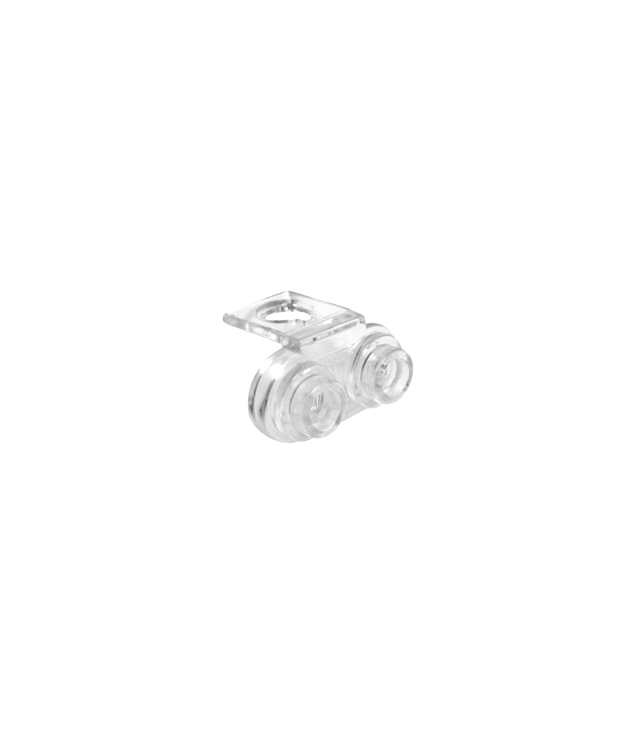 LEGO - Minifiguur-nekbeugel met 2 noppen op rugzijde - Trans-Clear | N