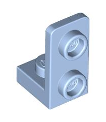LEGO - Beugel 1 x 1 - 1 x 2 omgekeerd - Bright Light Blue | N - Thumbnail
