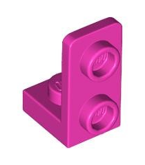 LEGO - Beugel 1 x 1 - 1 x 2 omgekeerd - Dark Pink | N - Thumbnail
