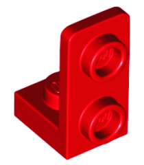 LEGO - Beugel 1 x 1 - 1 x 2 omgekeerd - Red | N - Thumbnail