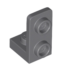 LEGO - Beugel 1 x 1 - 1 x 2 omgekeerd - Dark Bluish Gray | N - Thumbnail