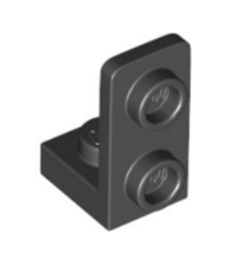 LEGO - Beugel 1 x 1 - 1 x 2 omgekeerd - Black | N - Thumbnail