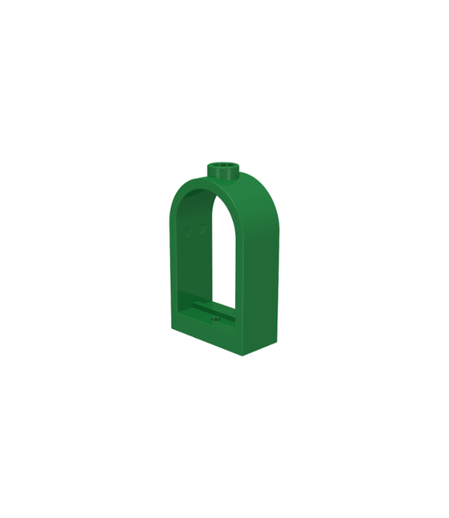 LEGO - Raam 1 x 2 x 2 2/3 met afgeronde bovenkant - Green | N