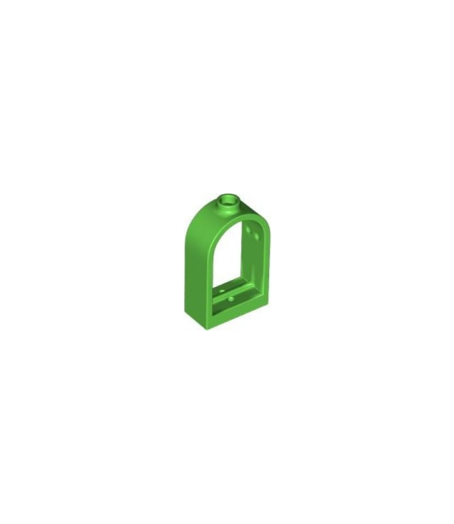 LEGO - Raam 1 x 2 x 2 2/3 met afgeronde bovenkant - Bright Green | N