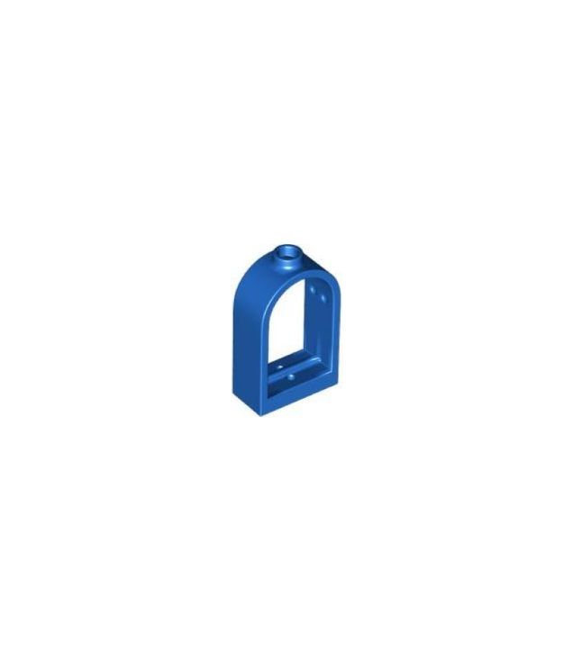 LEGO - Raam 1 x 2 x 2 2/3 met afgeronde bovenkant - Blue | N