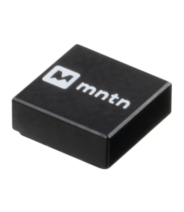 LEGO - Tegel 1 x 1 met wit ‘mntn’-logo - Black | N