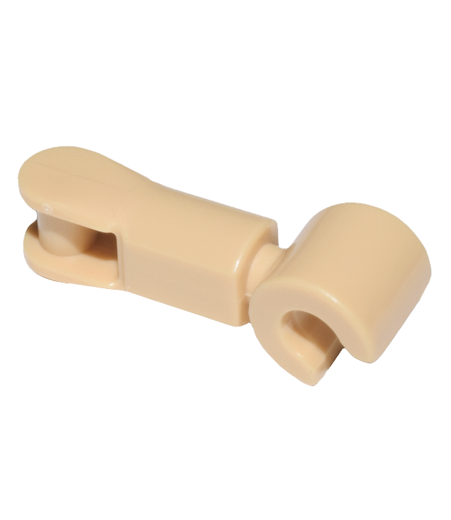 LEGO - Grote figuur onderarm met staaf-handgreep en hand - Medium Tan | N