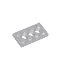LEGO - Technic, plaat 2 x 4 met 3 gaten - Light Bluish Gray | N - Thumbnail