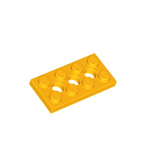 LEGO - Technic, plaat 2 x 4 met 3 gaten - Bright Light Orange | N - Thumbnail