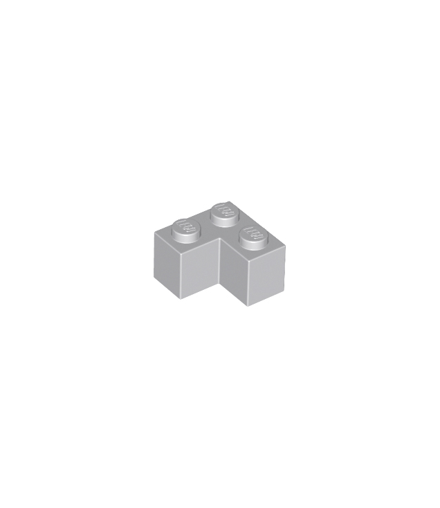 LEGO - Steen 2 x 2 hoek - Light Bluish Gray | N