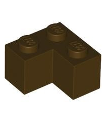 LEGO - Steen 2 x 2 hoek - Dark Brown | N - Thumbnail