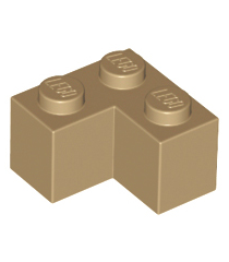 LEGO - Steen 2 x 2 hoek - Dark Tan | N - Thumbnail
