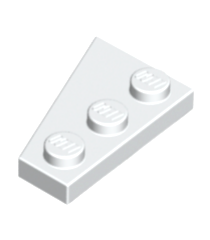 LEGO - Wig, plaat 3 x 2 rechts - White | N - Thumbnail